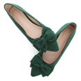 thumbnail image 1 of Zapatillas de ballet SAILING LU para mujer, de gamuza, color verde, talla 10, 1 of 7