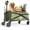 Green, variant on A Collapsible Outdoor Cart Designed for Camping, with a Weight Capacity of 400 Pounds-Khaki