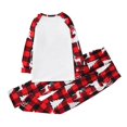 thumbnail image 3 of Matching Family Christmas Pajamas Set Christmas Pjs for family Set Red Plaid Top and Long Pants Sleepwear Sets, 3 of 10