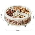 thumbnail image 3 of Bandeja de almacenamiento de dulces, gran capacidad sala de estar dormitorio fruta seca dividida, 3 of 10