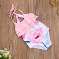 thumbnail image 4 of Sunloudy Baby's Swimsuit, Children's Halter Frenulum Swimwear Ruffle Monokini, 4 of 6