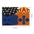 thumbnail image 3 of Arizona Thin Blue Line Flag 4x6 Feet Flag Polyester Double Stitched With Grommets For Outdoor Indoor Decor, 3 of 7