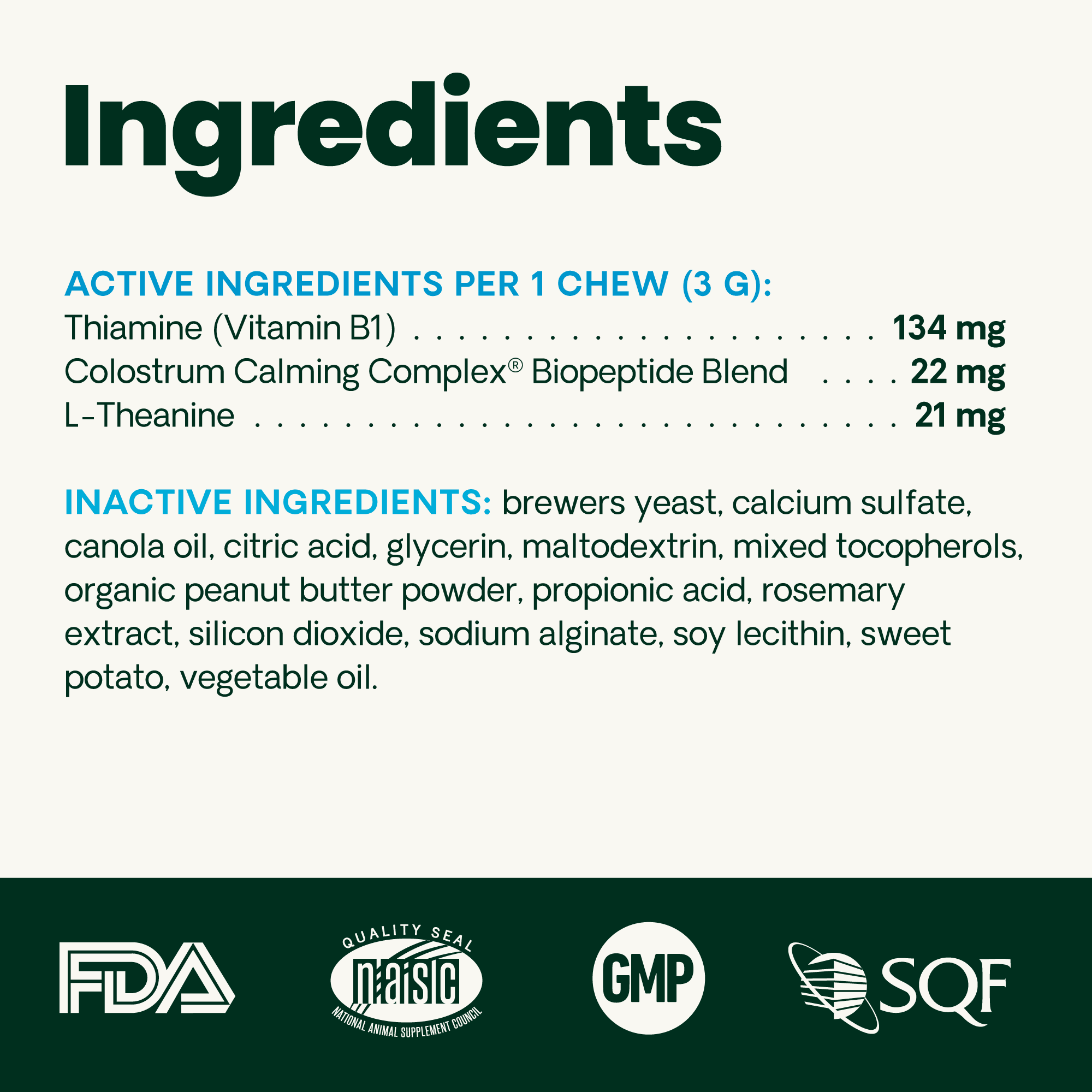 VetriScience Composure Calm & Confident Clinically Tested Peanut Butter Flavored Chews, Calming & Anxiety Supplement for Dogs, 120 count