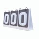 thumbnail image 4 of Flip Scoreboard Tabla portátil Score para bádminton voleibol fútbol gris, 4 of 8