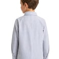 thumbnail image 5 of Grblisyd Back to School Clothes Boys Girls Quick Dry Long Sleeve Striped Button Down Shirts with Chest Pocket Formal Uniform Dress Shirt, 5 of 6