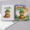 thumbnail image 4 of Happy St. Patrick’s Day Maine Coon with Green Hat Shamrocks Rainbow Spiral Bound Journal Cat Lover Kitten Owner Gifts 5x7in Spiral Notebook - 03007, 4 of 5