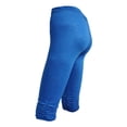 thumbnail image 2 of HAJWOH Capri Leggings for Women Tummy Control Knee Length Cropped Pants Casual Cutout Yoga Short Lounge Pajams, 2 of 6