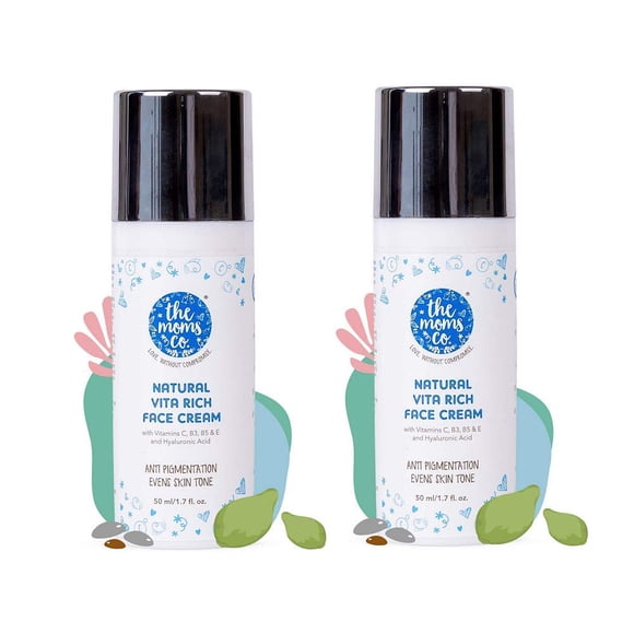 The Moms Co. Crème pour le Visage Vita Rich Naturelle 50 ml (Lot de 2)