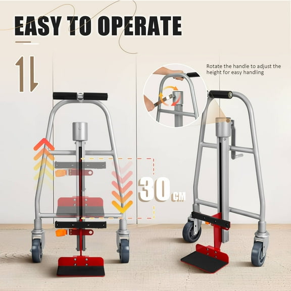 YEAHIBABY Heavy Duty Furniture Dolly, Sturdy Aluminum Alloy, Multi-Color, Easy Moving, Hotel Use