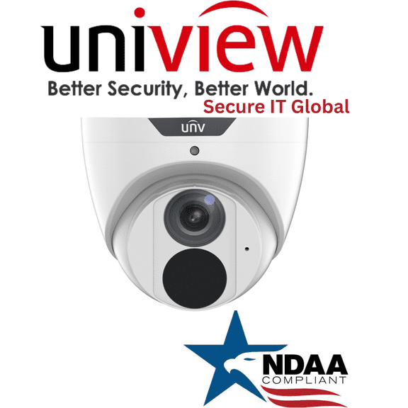 Uniview 8MP Turret IP Security Camera 2.8mm Lens, Smart IR Night Vision & AI Detection – From Secure IT Global