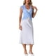 thumbnail image 2 of Cárdigan de encaje con mangas de capucha INSPIRE CHIC para mujeres, elegante shrug floral para bodas de noche, talla XL, azul cielo, 2 of 6