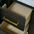 thumbnail image 6 of Parisian 36" Bathroom Vanity with Black Oak Cabinet and Carrara Marble Top, 6 of 7