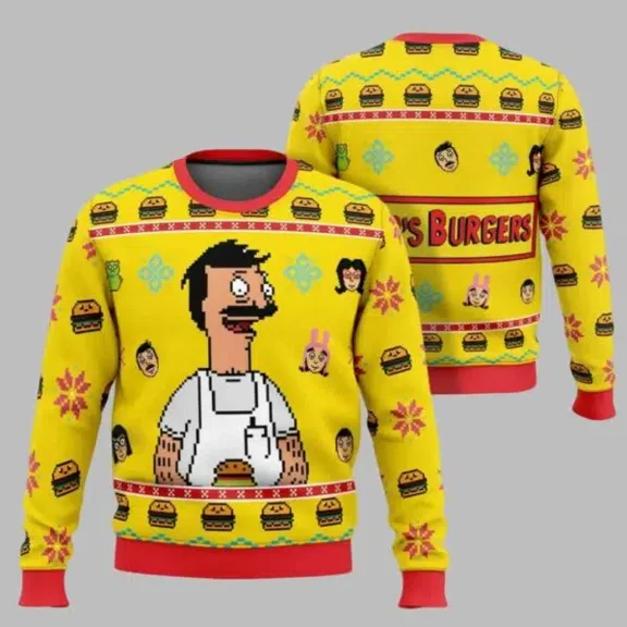 Bob Belcher Bob Burgers 3D Christmas Sweater