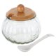 thumbnail image 4 of GOOHOCHY juego de azucarero con cuchara, dispensador de sal, tarro de calabaza para condimentos, contenedor de especias, azucareros, 4 of 8