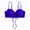 Blue, variant on Womens Halter Bikini Tops V Neck Swim Bathing Suit Sexy Backless Swimsuit Padded(White,L)