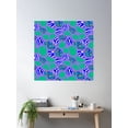 thumbnail image 2 of “Crazy Safari” Animal Print Poster Wall Art, Modern Wall Decor For Living Room Bedroom, 30x30 UNFRAMED, 2 of 3