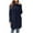 Blue Dress, variant on Women's Mini Straight Knitted Dress Sweater Solid Color Spring Long Sleeve Turtle Neck Elegant Casual Clearance Trendy White M