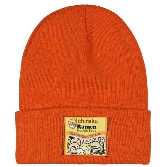Naruto Shippuden Beanie Ichiraku Ramen Noodle Soup Cuff Knit Beanie Hat Cap