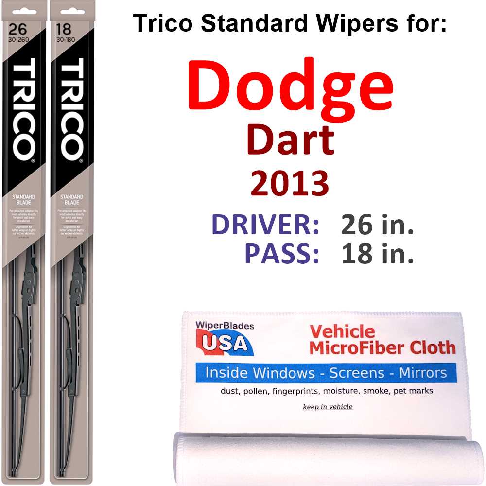 2013 Dodge Dart Wiper Blades (Set of 2)