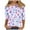 Multicolor Plus Size Blouse for Women_t, variant on Summer Fashion Shirts 3/4 Sleeve Loose Fit Crew Neck Flower Pattern Spring Tops Blouses for Women Dressy Casual Tunic Tops Lightweight Basic T-Shirts Multicolor XXXL