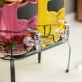 thumbnail image 5 of Basicwise 2-Pcs Glass Drink Dispenser Set with Metal Stand, Stainless Steel Spigots and Chalkboard Signs - Ideal for Serving Beverages, Water, Lemonade and Juice at Picnics, Camping Trips and Parties, 5 of 10