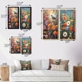 thumbnail image 4 of Designart "Tropical Birds in Paradise Vibrant Flowerfield II" Animals Bird Framed Wall Art Set Of 2 - Children's Art Blue Framed Wall Art Set Of 2, 4 of 6