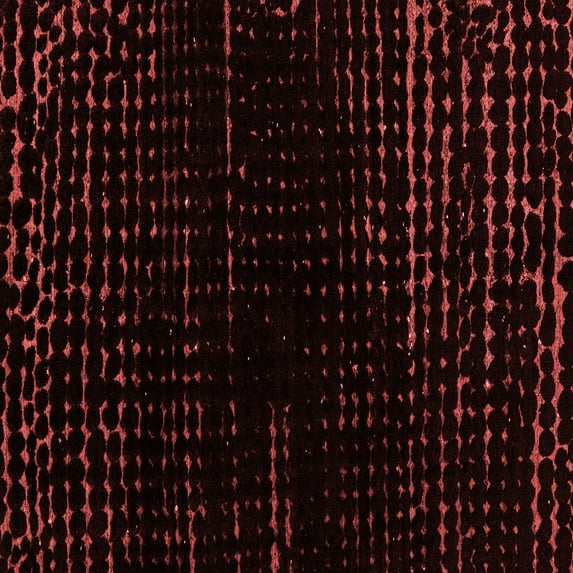 Ahgly Company Indoor Square Abstract Red Modern Area Rugs, 8' Square