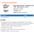 thumbnail image 2 of Blower Motor Resistor - Compatible with 1999 - 2003 Acura TL 3.2L V6 2000 2001 2002, 2 of 2
