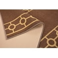 thumbnail image 3 of Custom Size Runner Rug Skid Resistant Backing Bordered Rug Runner Chain Border Brown Color Cut to Size Roll Runner Rugs By Feet Customize in USA Facility, 3 of 9