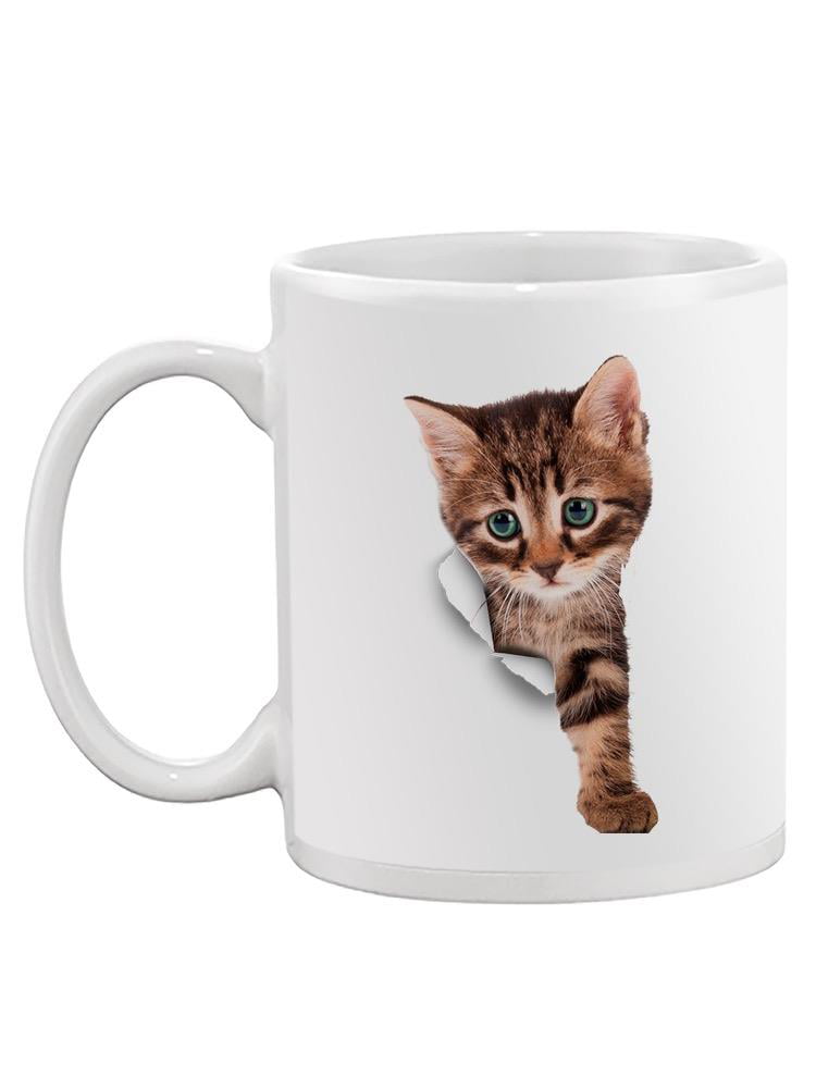 Kitten Through The Hole Mug - SPIdeals Designs 