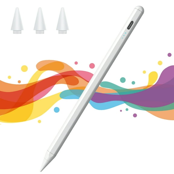 Stylus Pen for iPad 2018-2022 with Palm Rejection/Quick Charge/Power Display/Magnet Adsorption, TAJOCAY iPad Pencil Compatible with Apple iPad Pro 11"/12.9", iPad Air 3/4, iPad 6/7/8, iPad Mini 5/6