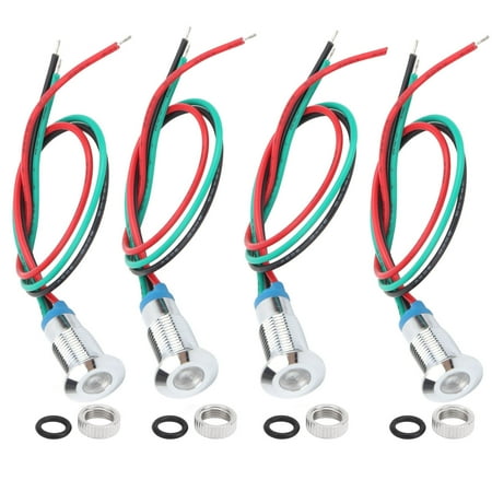 

Dual Color LED Wear-resistant Pre-Wired Round LEDs Durable Dustproof For General Purpose For Factory For Electronic Component For Professional Use Red And Green