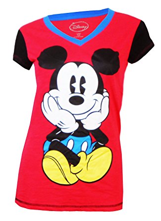 Juniors Mickey Mouse Sleep Shirt Pajamas Nightgown Blue