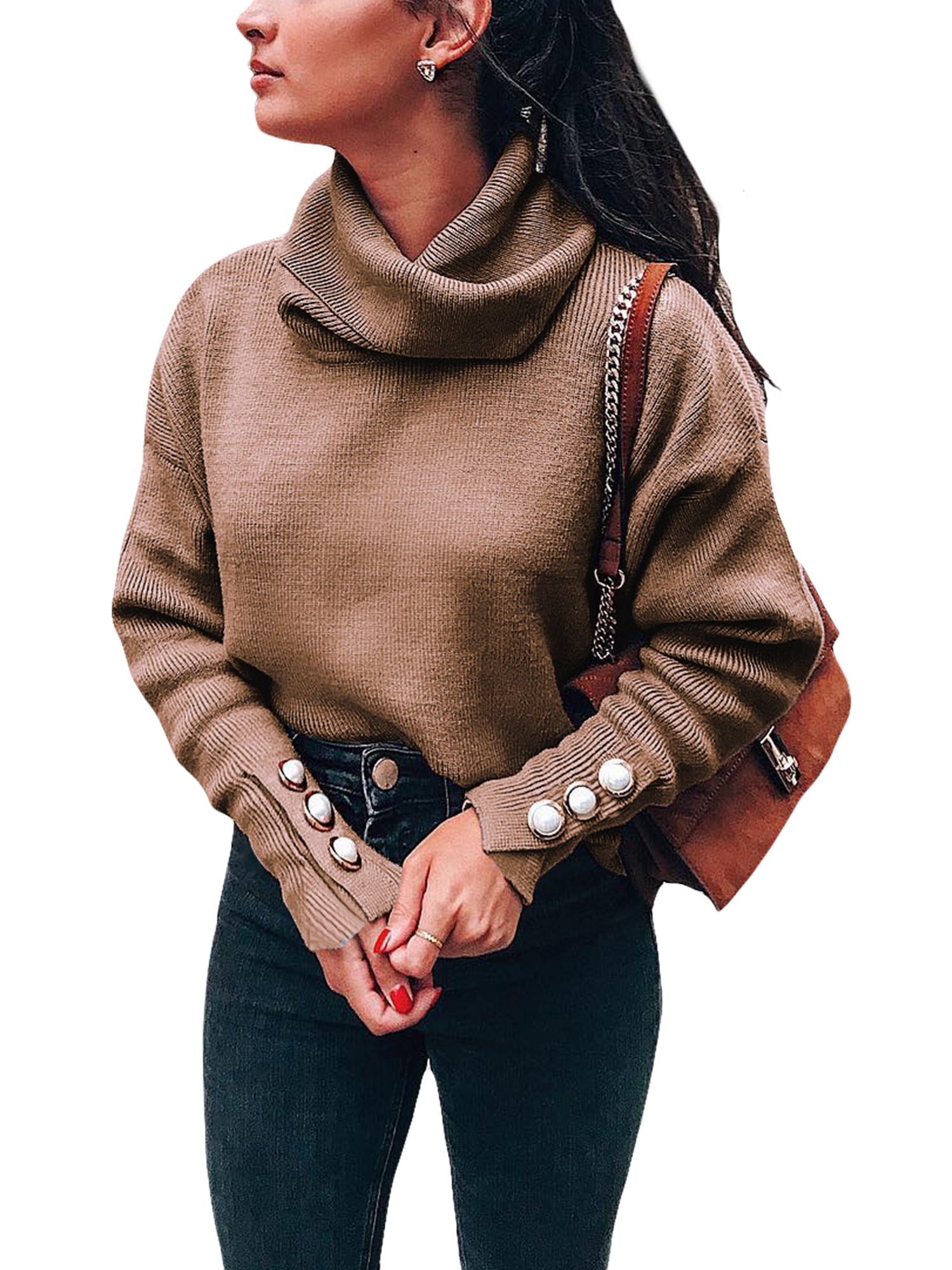 Hot Sale Women Turtle Neck Pullover 