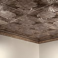 thumbnail image 5 of FASÄDE Art Deco Decorative Vinyl 2ft x 4ft Glue Up Ceiling Panel in Bermuda Bronze(5 Pack), 5 of 5