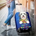 thumbnail image 3 of Autism Awareness Old English Sheepdog Accept Understand Love Travel Luggage Cover Dog Lover Suitcase Dust Protective Decor - 12003, 3 of 5