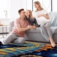 thumbnail image 4 of Hippocampus Polyester Right-Angle Floor Mat - Durable Entrance Door Carpet for Home and Office Use, 4 of 6