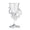Sea Turtle, variant on Sea Creature Stemmed Cocktail Goblet, Hand Blown Octopus & Sea Turtle Glass, Coastal Decorative Drinkware For Home Bar