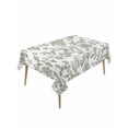 thumbnail image 1 of Sage Green Flower Tablecloth Rectangle Table Cloths 54x108, Waterproof Tablecloth Outdoor Table Cloth, Vintage Farmhouse Boho Leaf Spring Washable Table Cover for Kitchen Dinning Party, 1 of 7