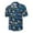 Red, variant on Aqestyerly tops for Men Men'S Hawaiian Print Lapel Short Sleeve Shirt