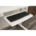 thumbnail image 4 of Stand Up Desk Store Compact Clamp On Adjustable Under The Desk Keyboard Tray, White, 4 of 8
