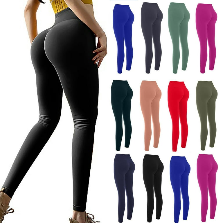  Cross Waist Workout Leggings for Women High Waisted Tummy  Control Gym Yoga Pants with Pockets : Clothing, Shoes & Jewelry