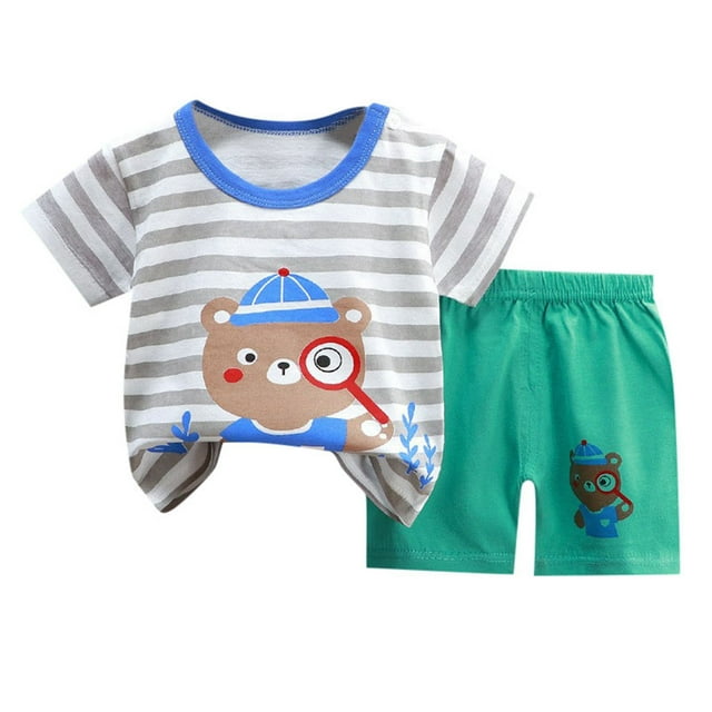 Ensemble de Pyjamas pour Bébé, Col Rond, Confort Doux, Ensemble de Pyjamas Décontractés, Pyjamas Preppy pour Filles 3-6 Mois Vêtements pour Enfants