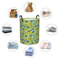 thumbnail image 3 of Lsque Lemon pattern Laundry Hamper Basket, Tall Woven Rope Hamper Basket for Clothes, Lightweight Storage Basket, Collapsible Waterproof-Medium, 3 of 8