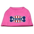 thumbnail image 1 of Bonely In America Screen Print Shirt Bright Pink Med (12), 1 of 1