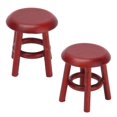 thumbnail image 1 of Taburete de madera para casa de muñecas, muebles para casa de muñecas en miniatura, taburete en miniatura rosa, accesorios para muebles para casa de muñecas, rendimiento sólido, 1 of 14