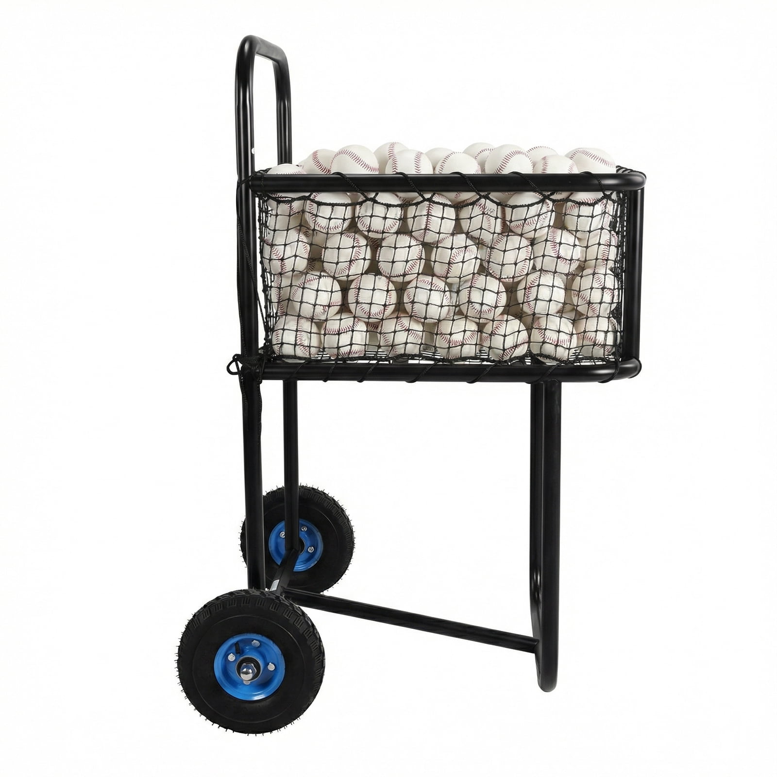 Btidfty Portable Tennis Ball Hopper with Wheels Holds Hundreds of Balls Tennis Ball Carry Cart Suitable for Softball Pickleball & Baseball