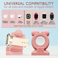 thumbnail image 2 of VallexMall iWatch Stand for Apple Watch Charger Stand Series Ultra 9/8/7/6/Se/5/4/3/2/1 Сute Silicone Apple Watch Holder Supports Nightstand Mode Charging Dock Accessories [Charger Not Included], 2 of 7