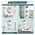 thumbnail image 4 of Estantería de Pared de 5 Niveles, Repisas Flotantes Blancas para Almacenamiento – Diseño Vertical en Torre, Estilo Lack Ahorra Espacio, Organizador para Recámara y Sala (White), 4 of 4