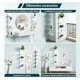 thumbnail image 4 of Estantería de Pared de 5 Niveles, Repisas Flotantes Blancas para Almacenamiento – Diseño Vertical en Torre, Estilo Lack Ahorra Espacio, Organizador para Recámara y Sala (White), 4 of 4